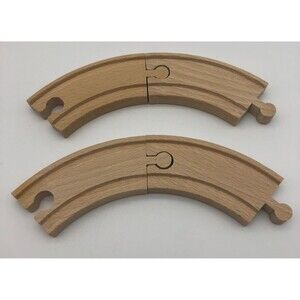 Brio Curved Tracks Set of 4 Wood #33337 Vintage